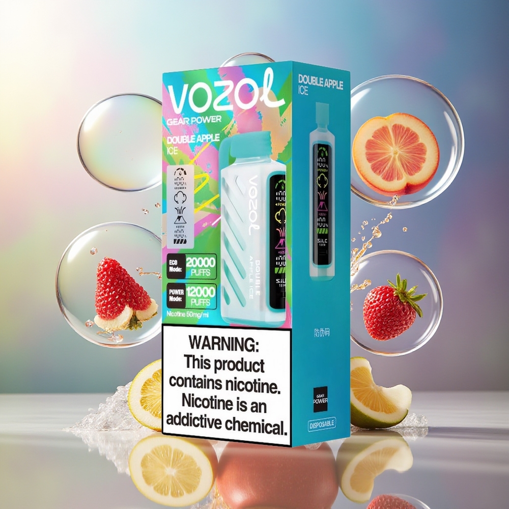 VOZOL Gear Power 20000 Pust Dobbelt Æble Is Dual Mesh Coil Engros Danmark