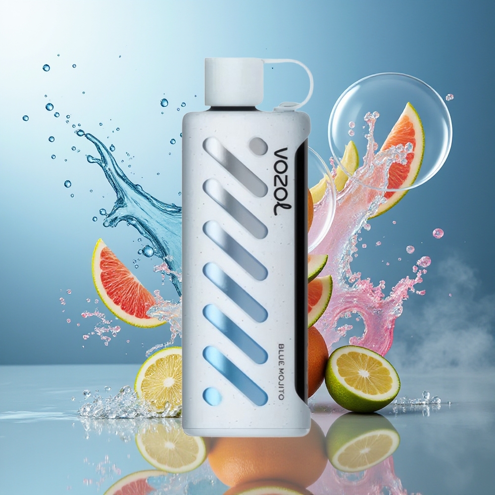 VOZOL Gear Shisha 25000 Puffs 1000mAh Blå Mojito Engros Danmark