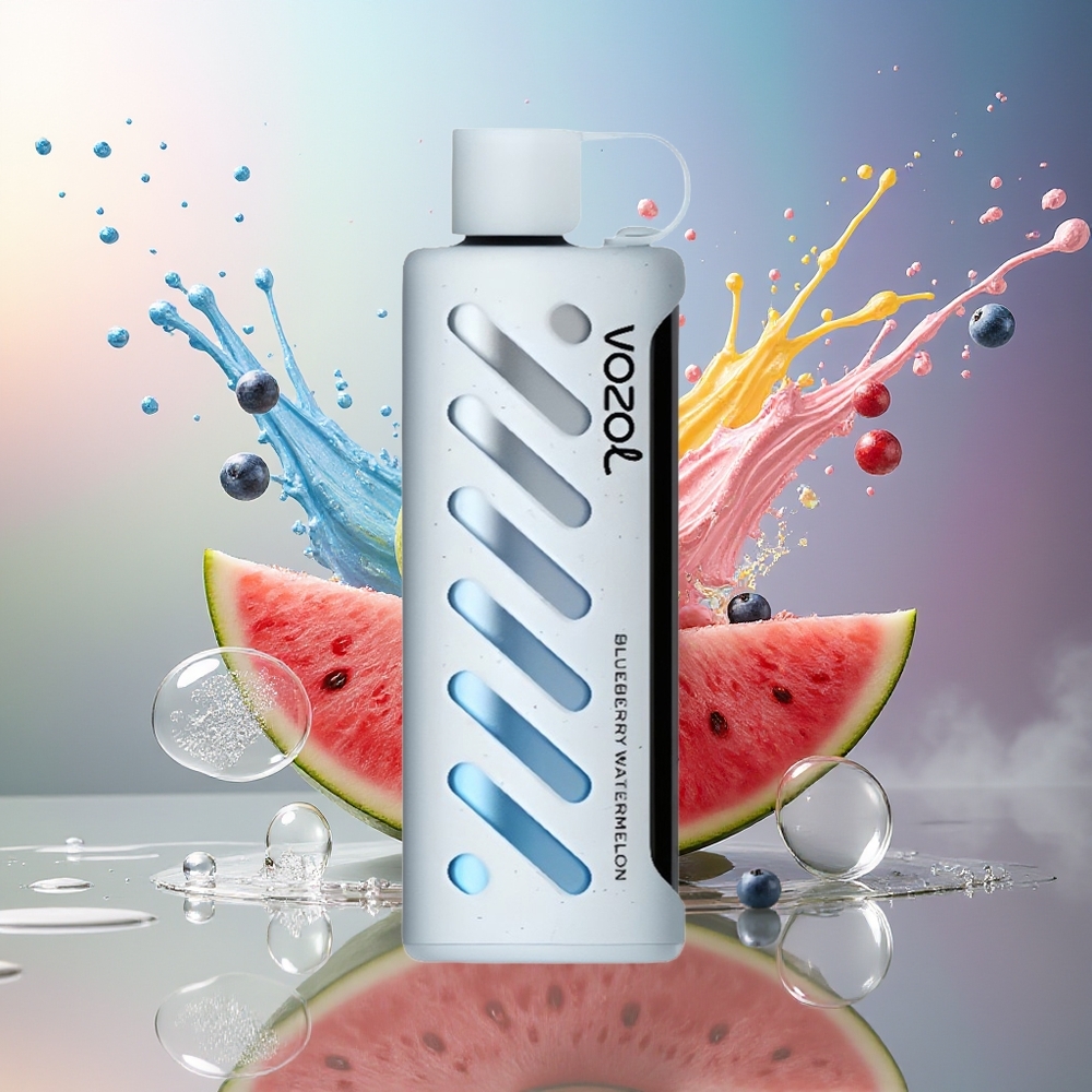 VOZOL Gear Shisha 25000 Puffs 1000mAh Engros Danmark Blåbær Vandmelon