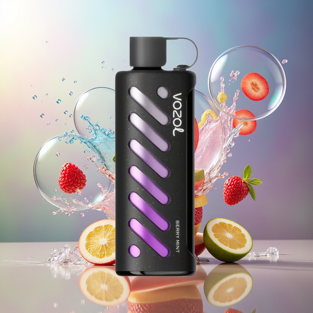 VOZOL Gear Shisha 25000 Puffs Bær Mynte Engros Danmark 1000mAh