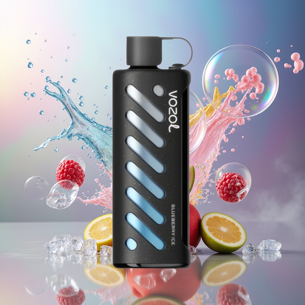 VOZOL Gear Shisha 25000 Puffs Blåbær Is Dual Mesh Engros Danmark