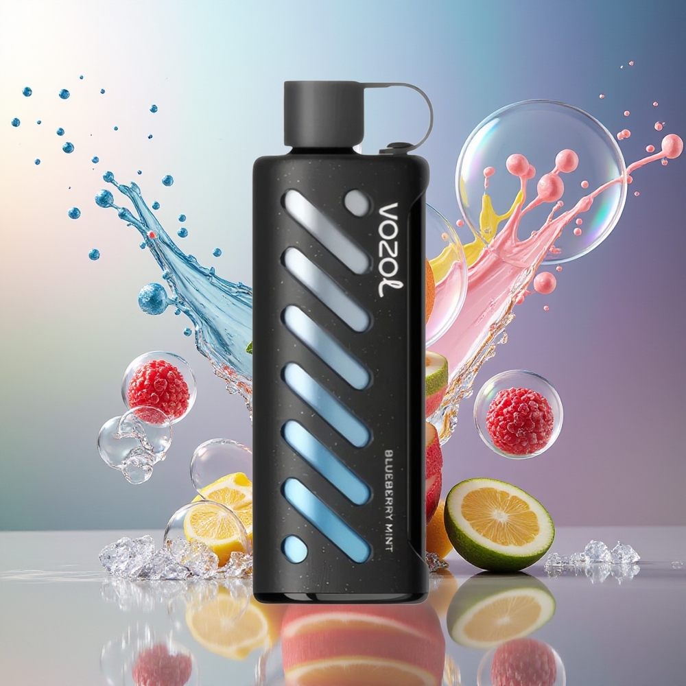 VOZOL Gear Shisha 25000 Puffs Dual Mesh Engros Danmark Blåbær Mynte