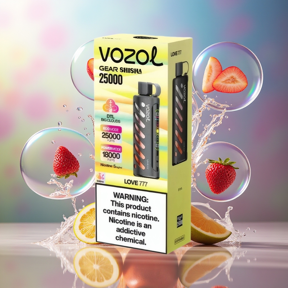 VOZOL Gear Shisha 25000 Puffs Dual Mesh Engros Danmark Kærlighed 777