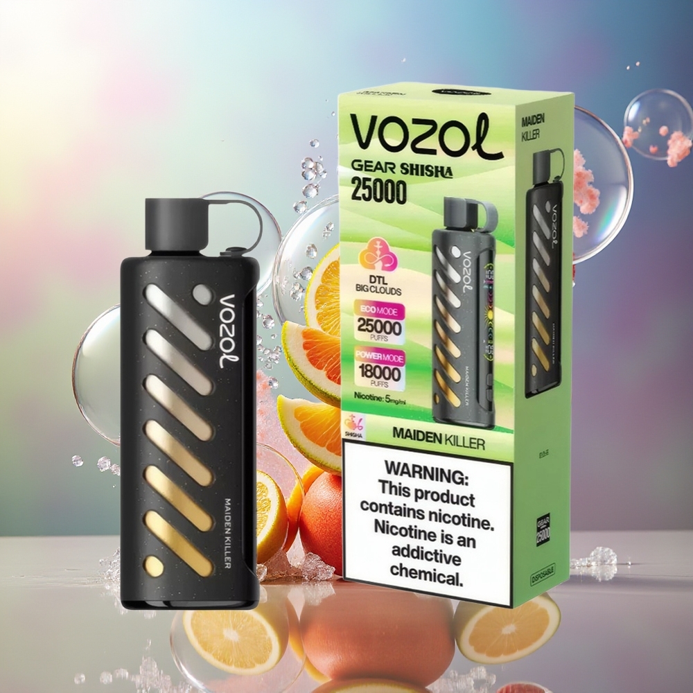 VOZOL Gear Shisha 25000 Puffs Dual Mesh Engros Danmark Maiden Killer