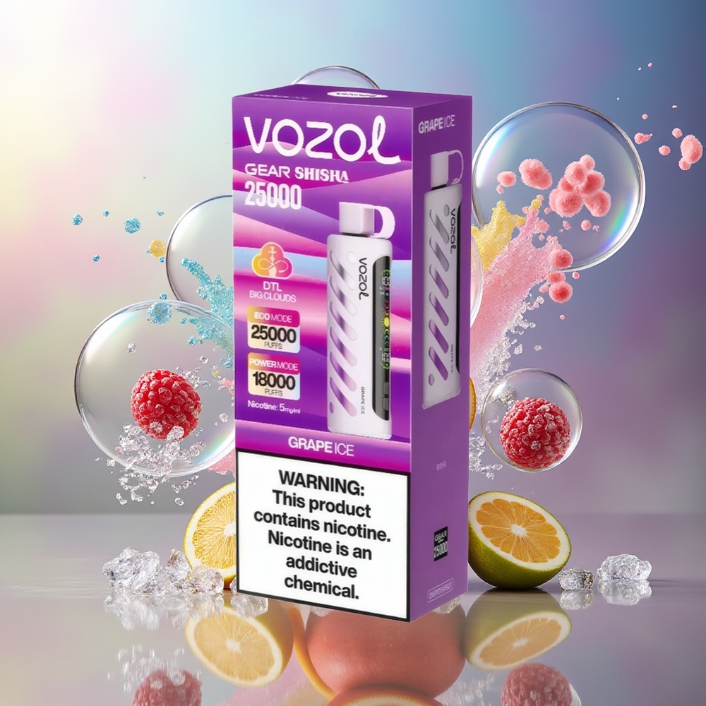 VOZOL Gear Shisha 25000 Puffs Dual Mesh Engros Danmark Vinis Is