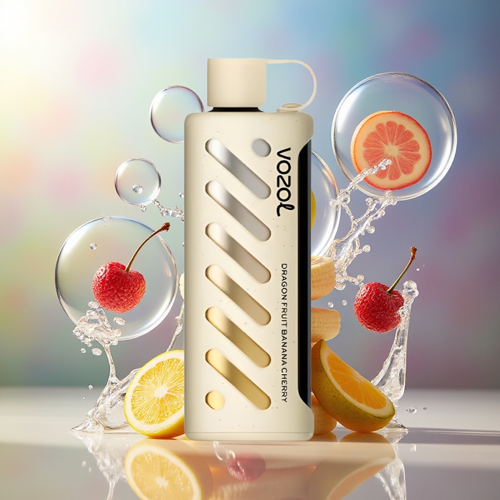 VOZOL Gear Shisha 25000 Puffs Engros Danmark Dragefrugt Banan Kirsebær Dual Mesh