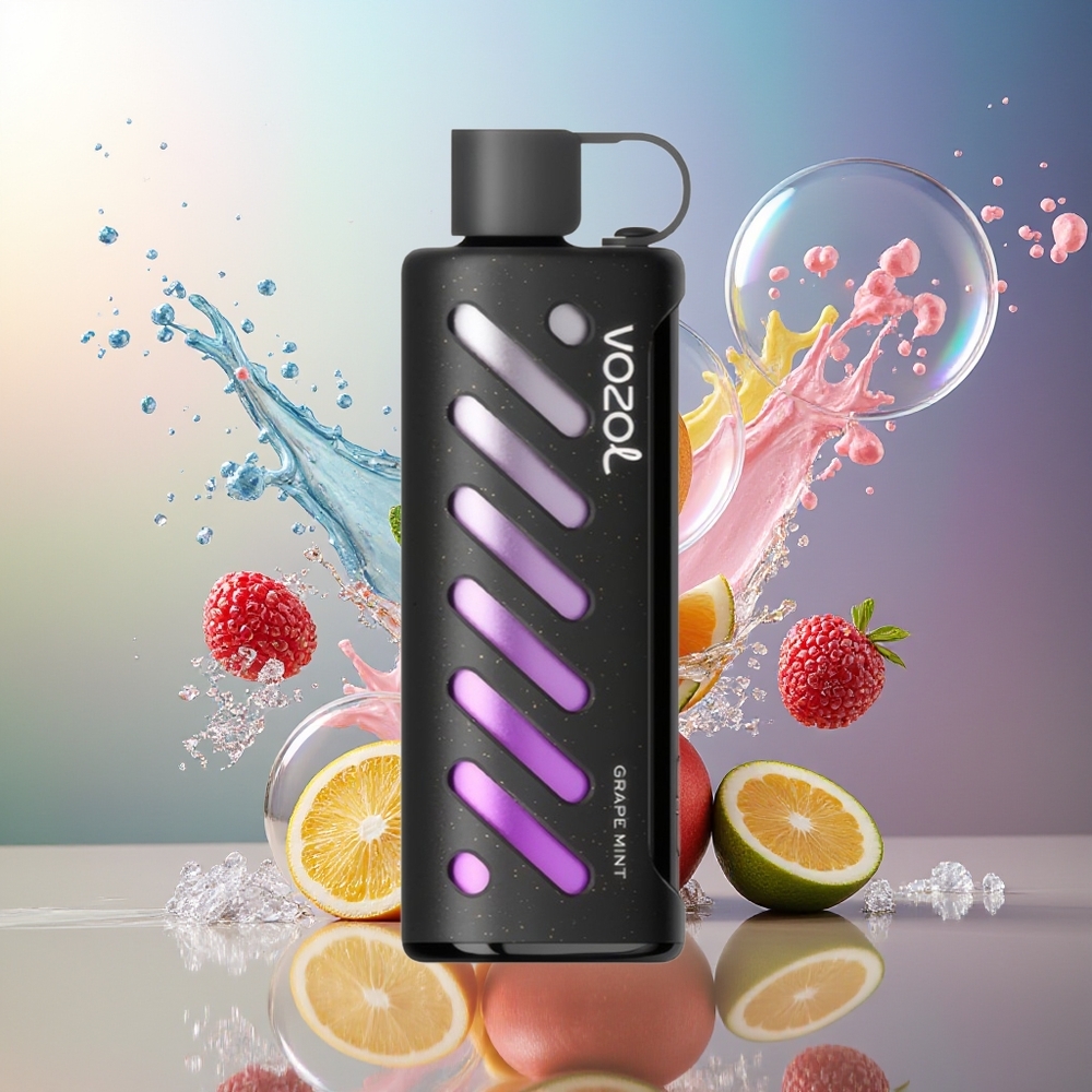 VOZOL Gear Shisha 25000 Puffs Engros Danmark Dual Mesh Druemint (Druemint = Grape Mint)