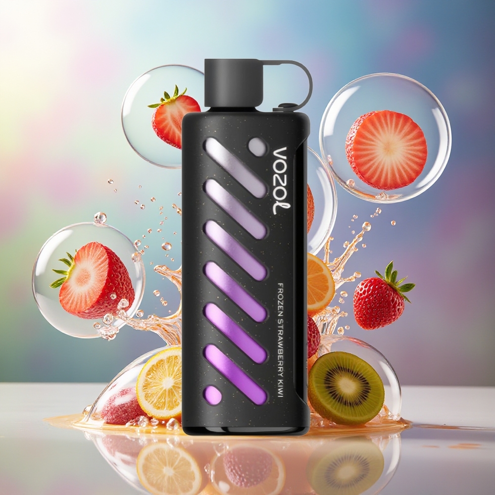 VOZOL Gear Shisha 25000 Puffs Engros Danmark Frossen Jordbær Kiwi Dual Mesh