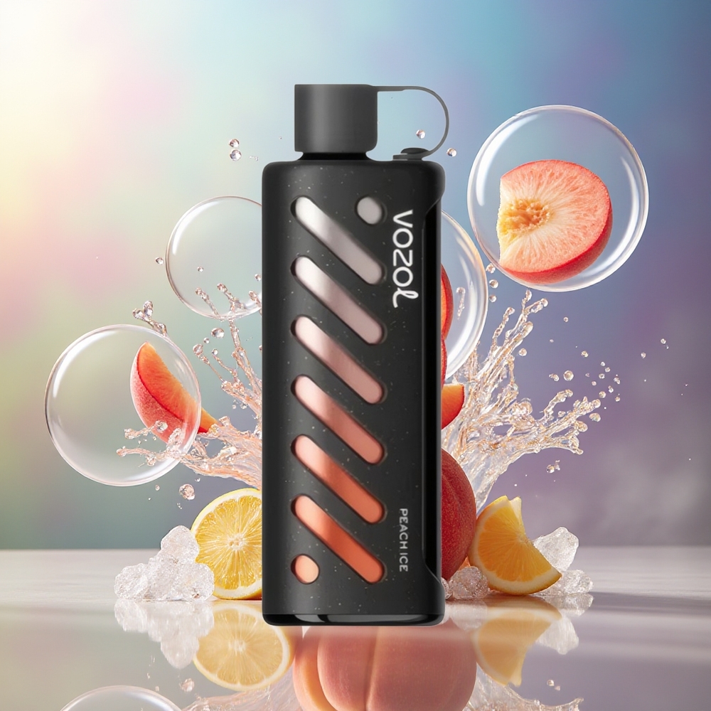 VOZOL Gear Shisha 25000 Puffs Fersken Is Engros Danmark Dual Mesh Dual Modes