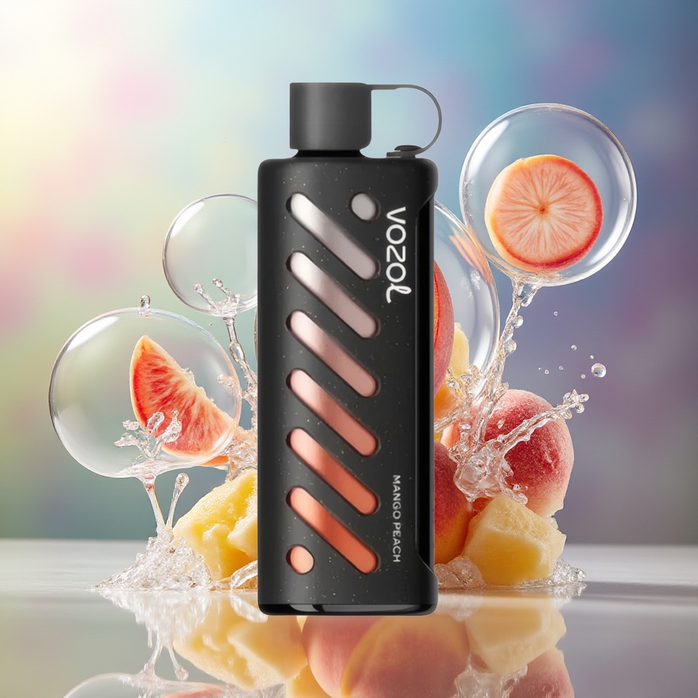 VOZOL Gear Shisha 25000 Puffs Mango Fersken Dual Mesh Engros Danmark