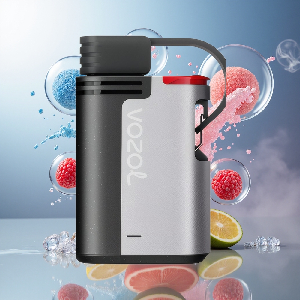 VOZOL GEARS 4000/6000 Engros Danmark Engangs Vape Blå Hindbær Is LOCK & LOAD LET'S ROCK & ROLL