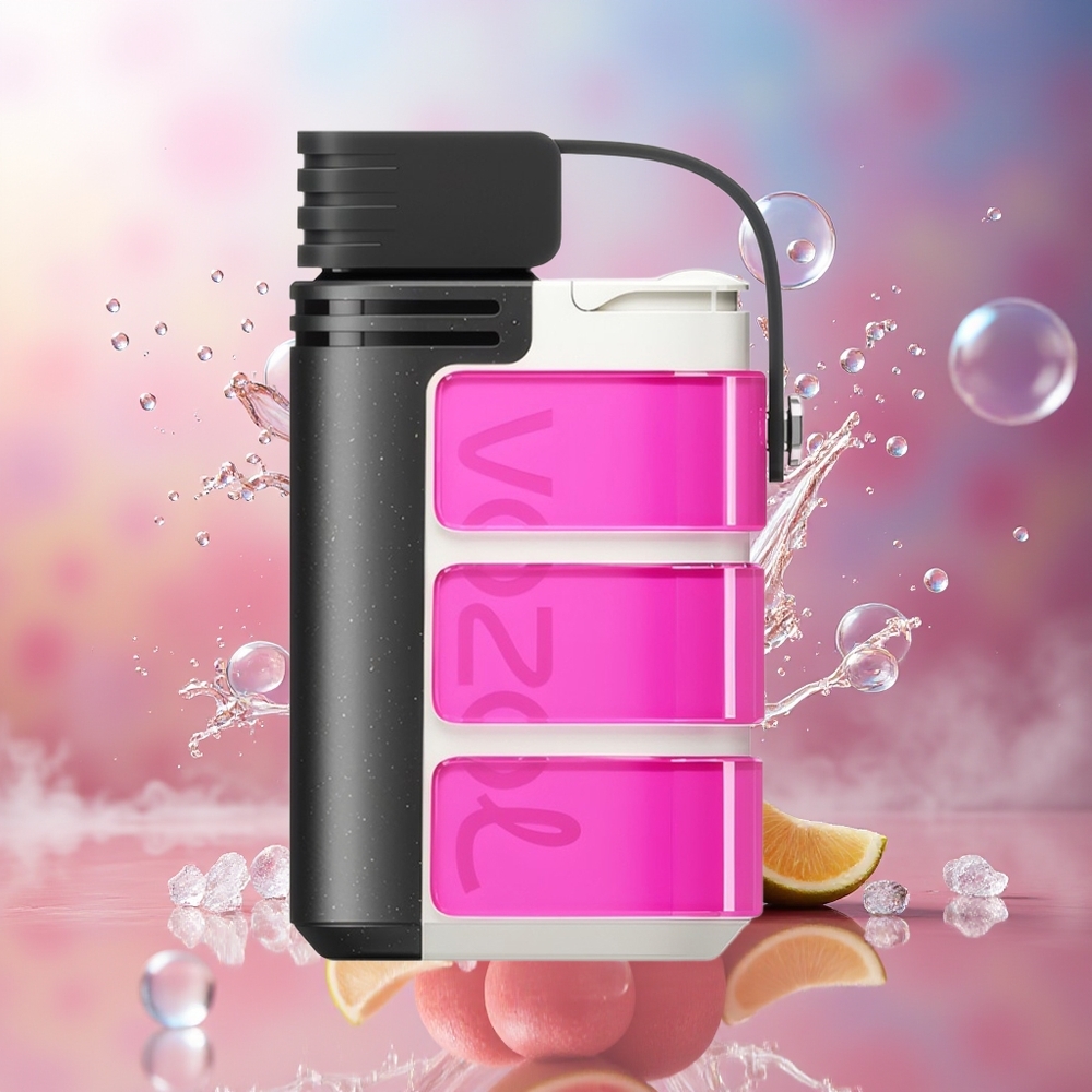 VOZOL GEARS 4000C/6000C Engros Danmark 0/20/50mg/ml Nikotin Bærbar Vape Rosen Pink