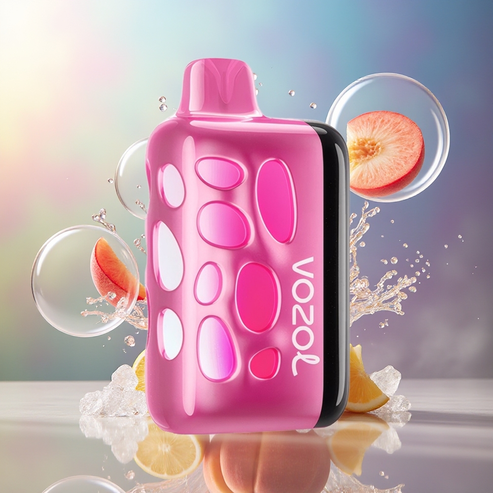 VOZOL RAVE 40000 Fritstående Vape Fersken Is 1000mAh Engros Danmark