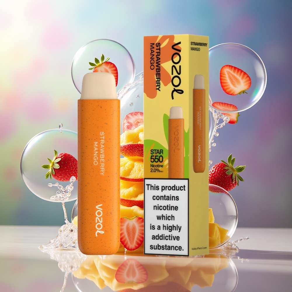 VOZOL STAR 550 Engros Danmark 2ML Jordbær Mango