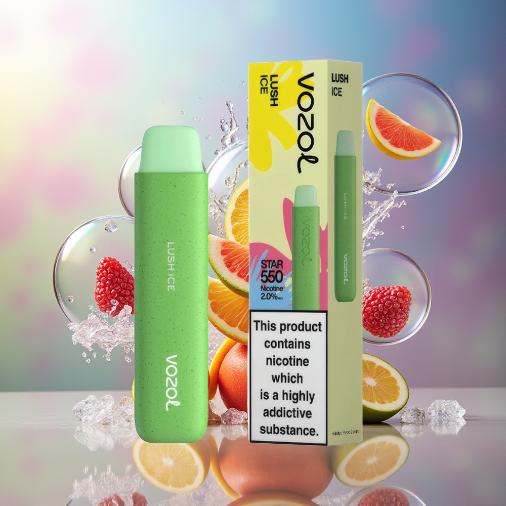 VOZOL STAR 550 Engros Danmark 550 Puffs 2ML Lush Ice (Saftig Is)