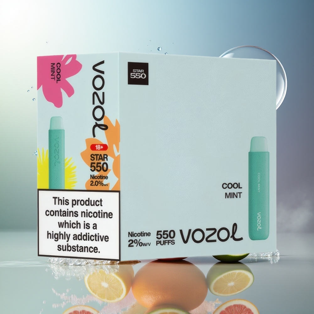 VOZOL STAR 550 Engros Danmark Opdelingsbar Batteri Cool Mynte