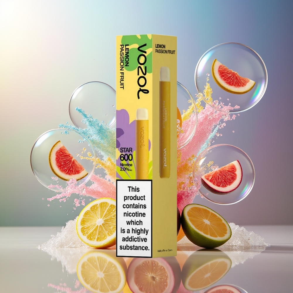 VOZOL STAR 600 Engros Danmark Citron Passionsfrugt 2ML Mesh Coil
