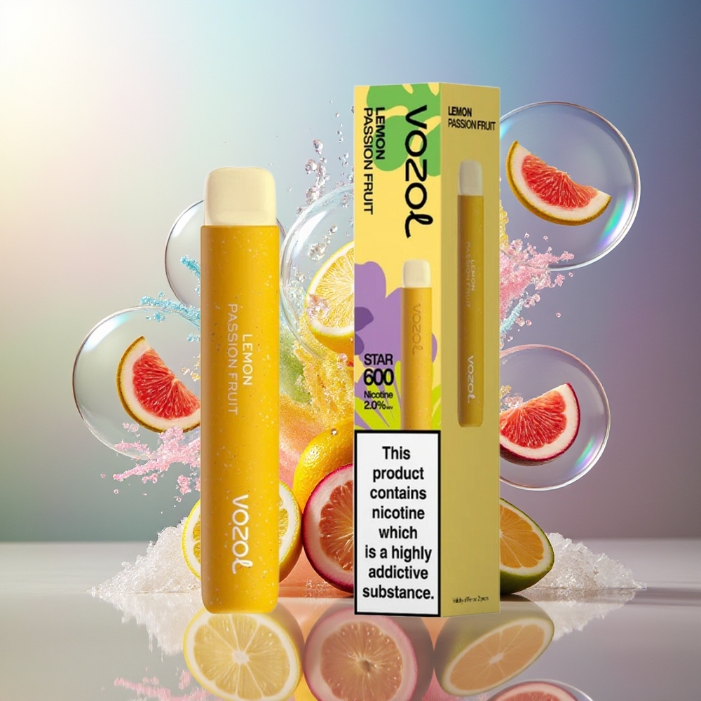 VOZOL STAR 600 Engros Danmark Citron Passionsfrugt 2ML Mesh Coil