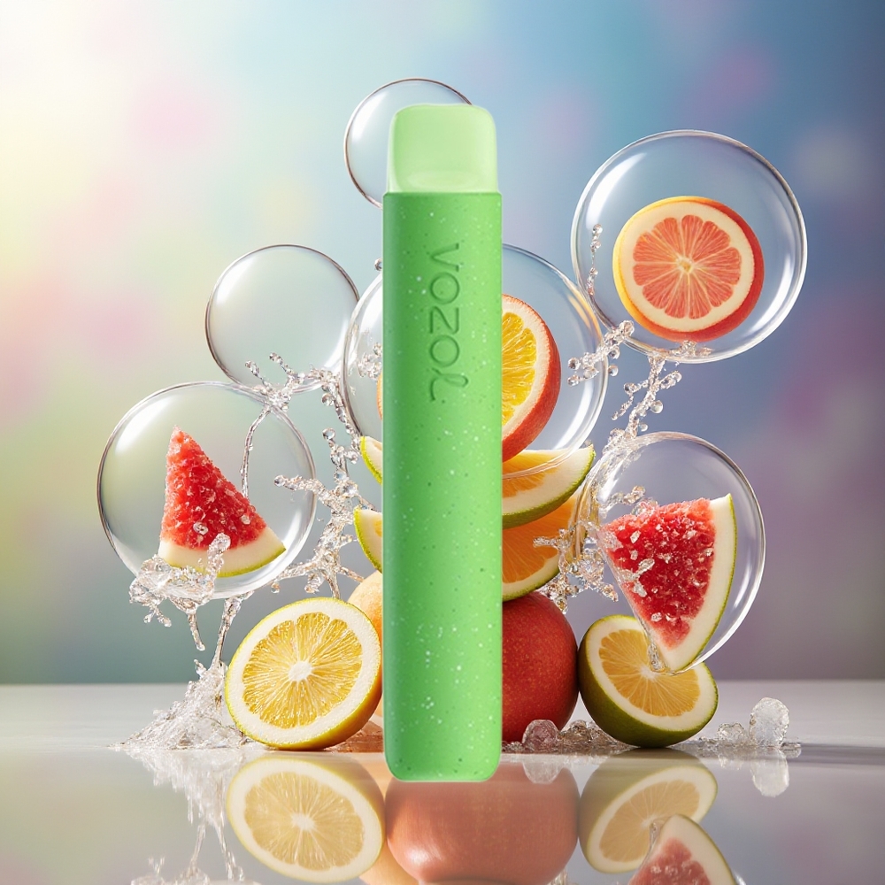 VOZOL STAR 600 Engros Danmark Disposable 2ML Sur Æble Is Vape Mesh Coil