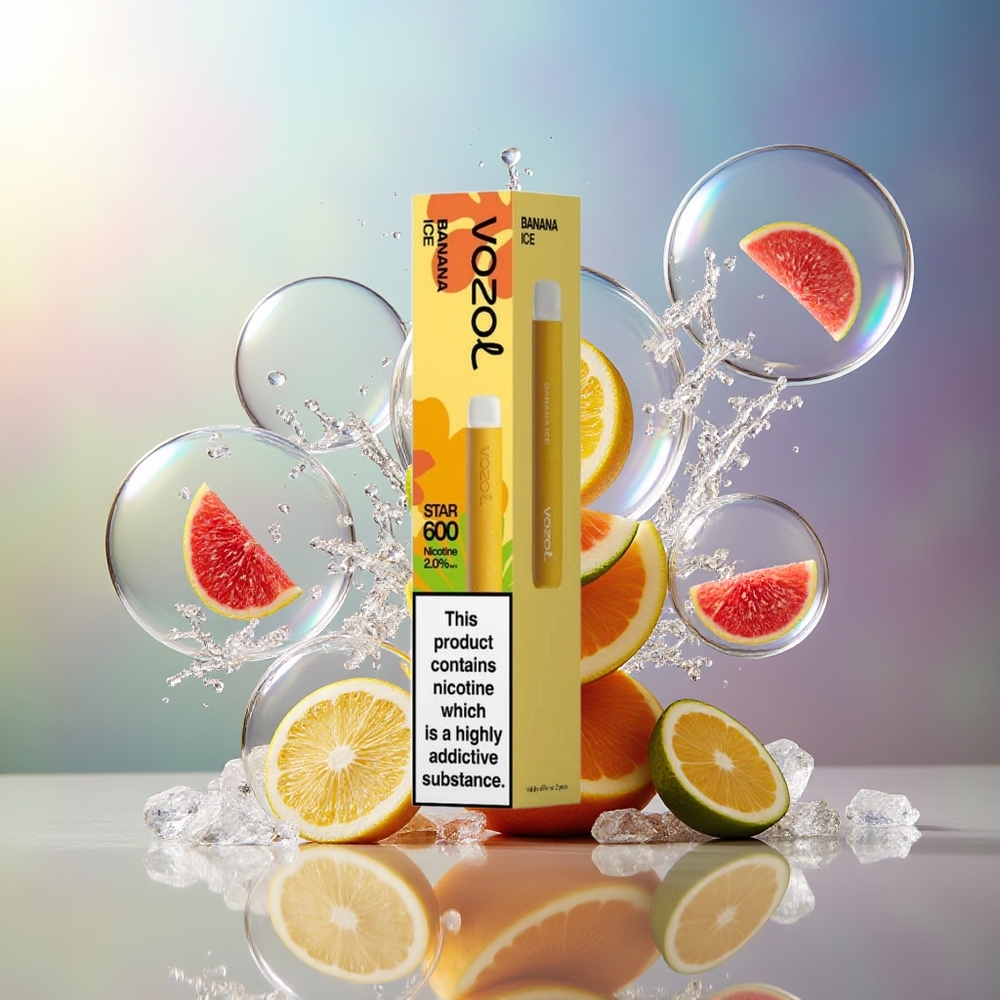 VOZOL STAR 600 Engros Danmark Disposable Bananis Is 2ML 500mAh