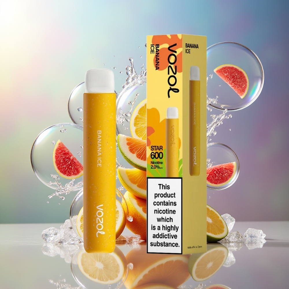 VOZOL STAR 600 Engros Danmark Disposable Bananis Is 2ML 500mAh