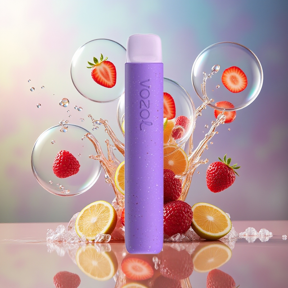 VOZOL STAR 600 Engros Danmark Disposable Jordbær Hindbær Kirsebær 2ML Mesh Coil