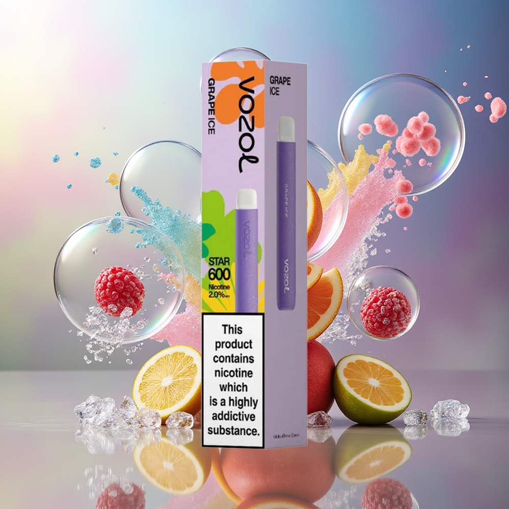 VOZOL STAR 600 Engros Danmark Engangsdamp 20mg/ml Vin Is