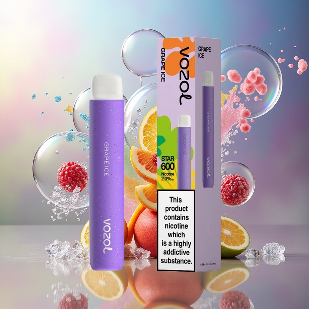 VOZOL STAR 600 Engros Danmark Engangsdamp 20mg/ml Vin Is