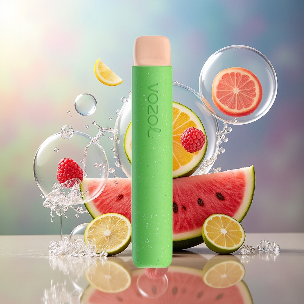 VOZOL STAR 600 Engros Danmark Engangsdamp Citron Hindbær Vandmelon 2ML & 500mAh