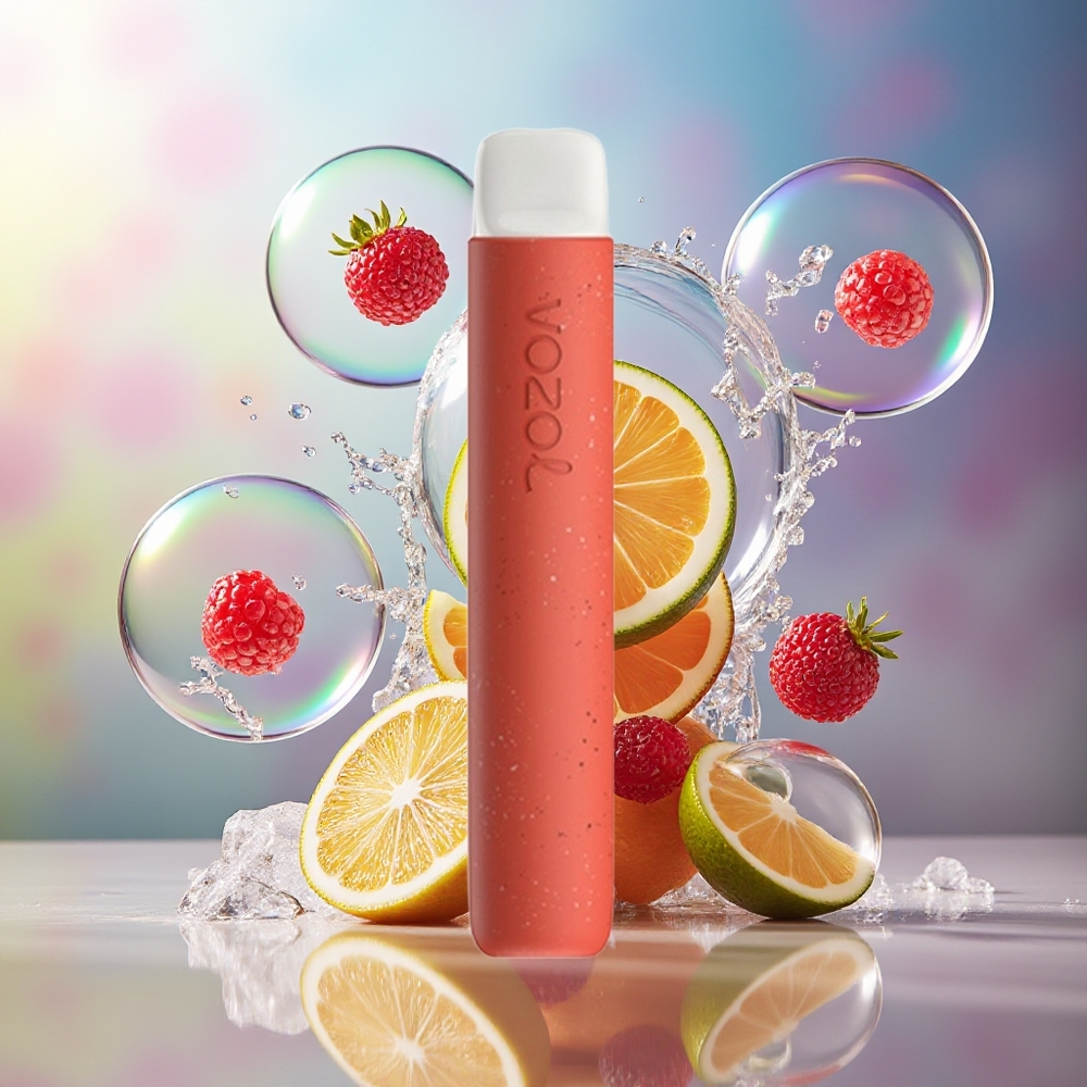VOZOL STAR 600 Engros Danmark Engangsdamp Tranebær Citron Is 500mAh