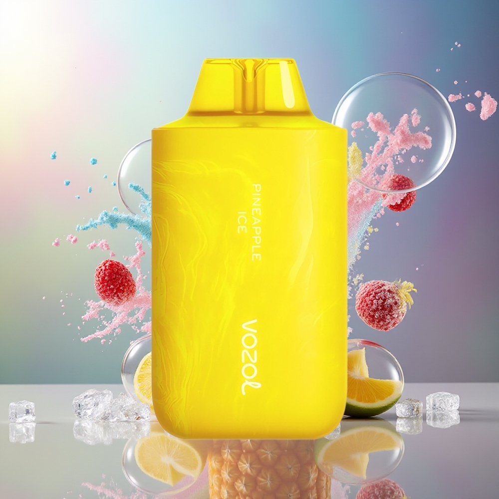 VOZOL STAR 6000/8000 V2 Engros Danmark 65% PCR Ananas Is 14/16ML & 500mAh