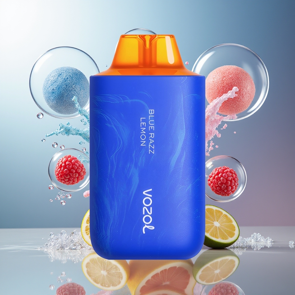 VOZOL STAR 6000/8000 V2 Engros Danmark Engangs Vape Blå Hindbær Citron 14/16ML & 500mAh