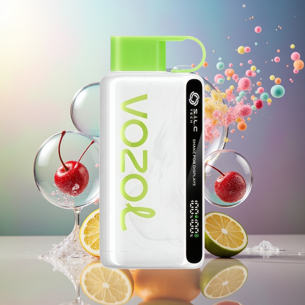 VOZOL STAR 9000/12000 Engen Mundstykke 650mAh Engros Danmark Kirsebær Lime