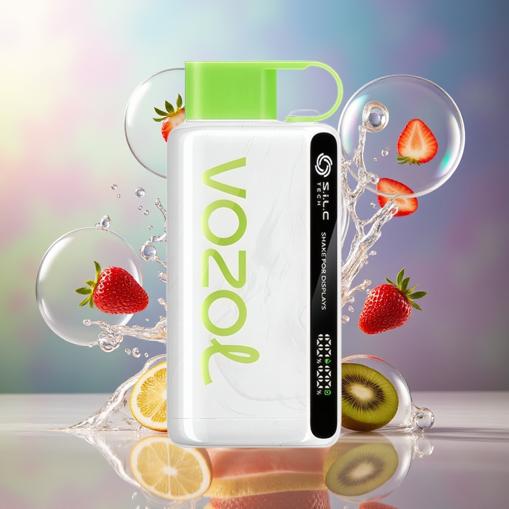 VOZOL STAR 9000/12000 Engenbrugerbar Vape Jordbær Kiwi 650mAh Engros Danmark