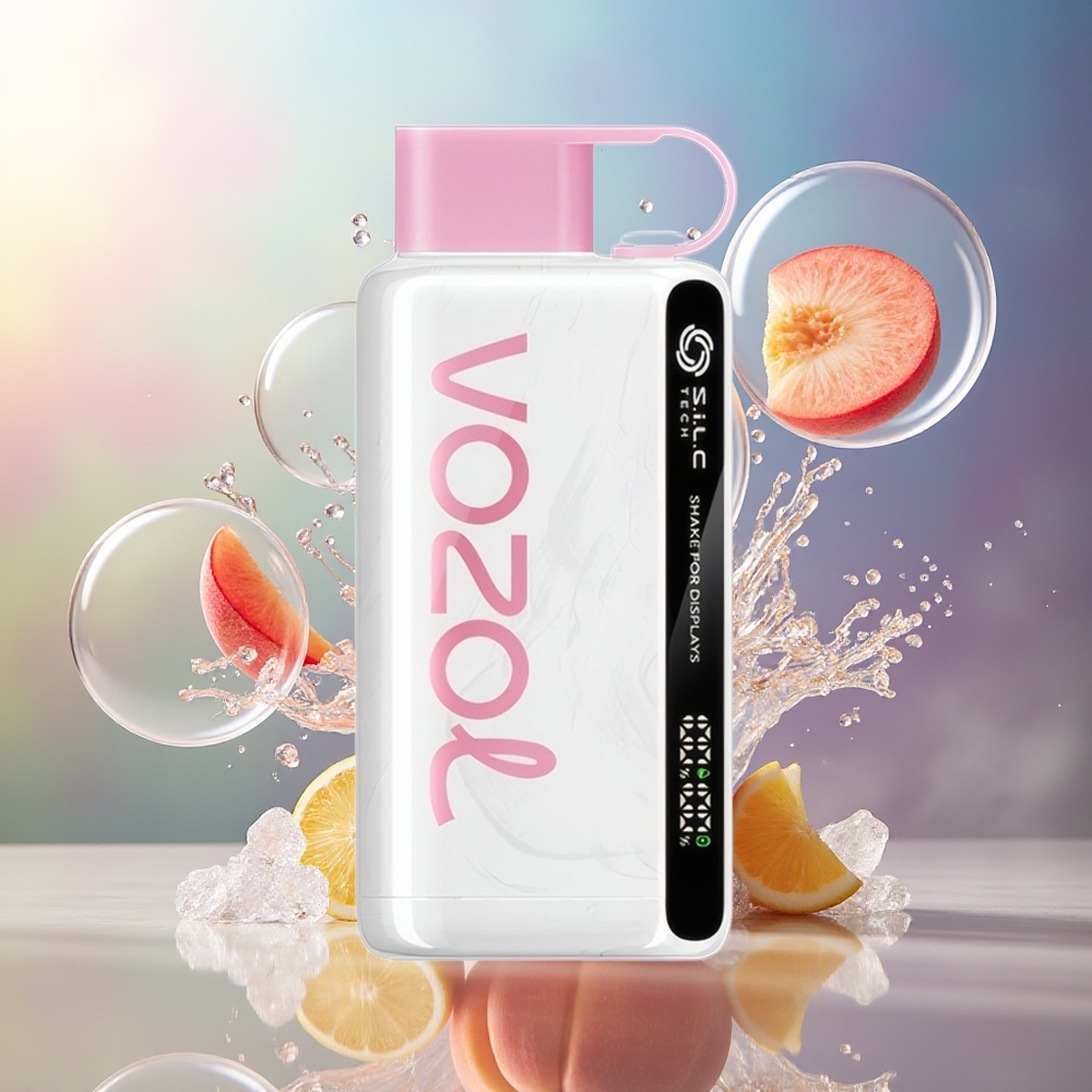 VOZOL STAR 9000/12000 Engros Danmark Bærbar E-Cigaret Fersken Is Shake for displays
