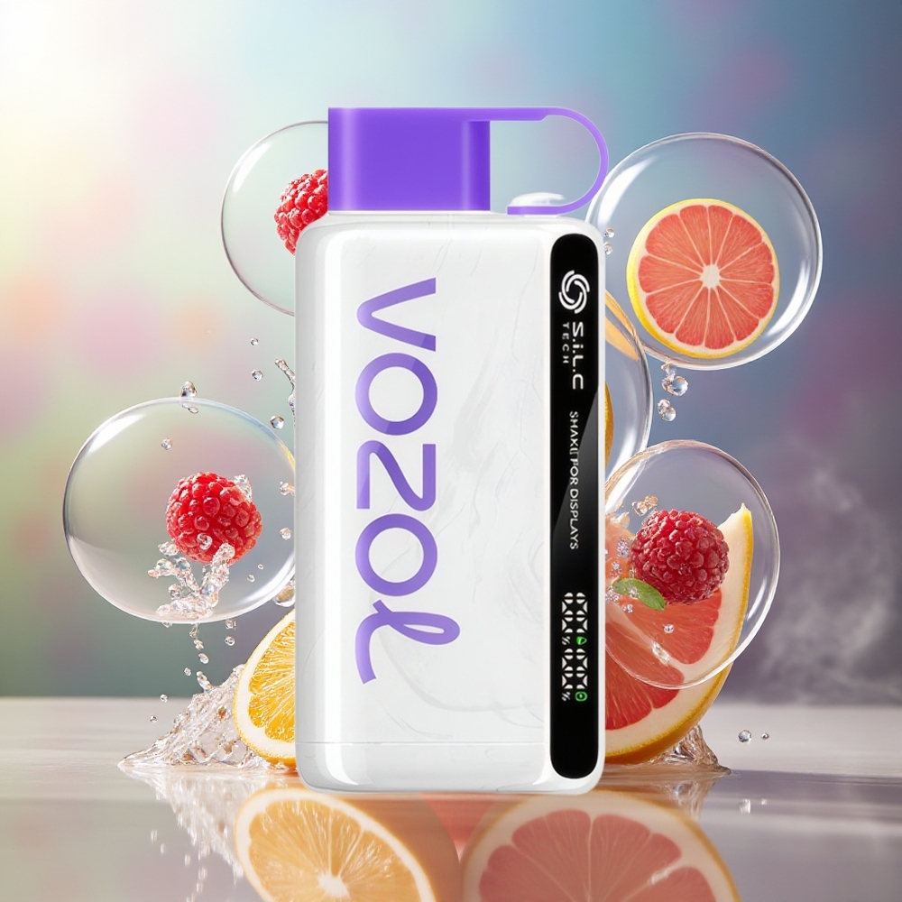 VOZOL STAR 9000/12000 Engros Danmark Engangsdamp Tranebær Mango Grapefrugt S.i.L.C TECH