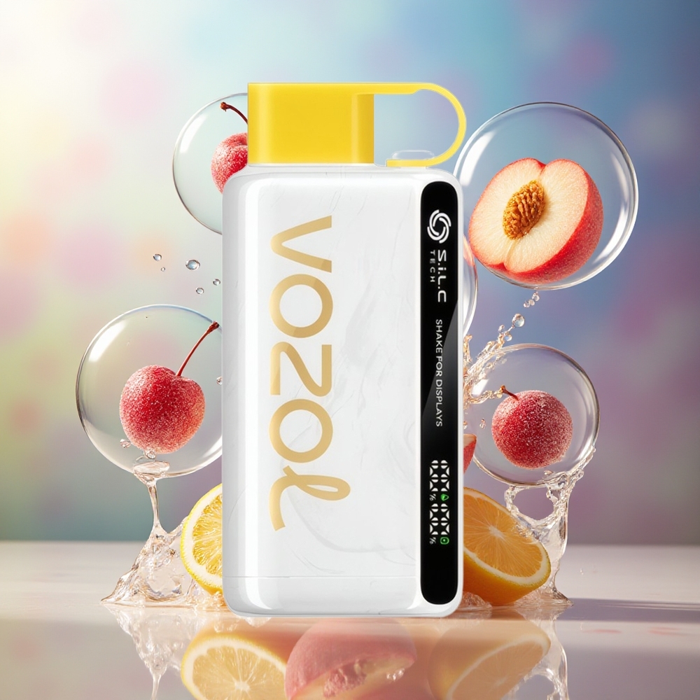 VOZOL STAR 9000/12000 Engros Danmark Engangsvape Kirsebær Fersken Lemonade 650mAh