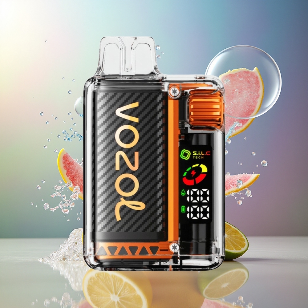 VOZOL Vista 20000 Pust Enkeltbrugs E-Cigaret Citron Lime Med OLED Skærm Engros Danmark