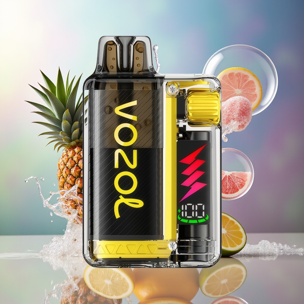 VOZOL VISTA PLUG 6000/10000 Engros Danmark Ananas Citron Synlig E-Væske Beholder